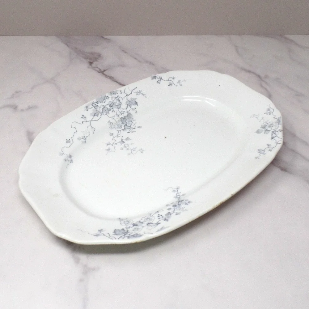 Antique Alfred Meakin Ironstone Transferware Platter / Underplate, Superior